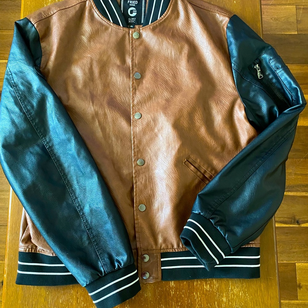 Leather Jacket Brown And Black